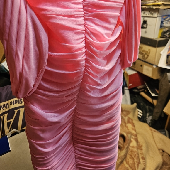 Ladies Strapless Pink Cocktail/ Formal Dress - Picture 8 of 10
